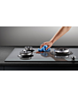 Fisher & Paykel 90cm Gas Hob, Black Glass Design