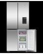 F&P RF500QNUX1 79cm Quad Door Frost Free Fridge Freezer - Stainless Steel