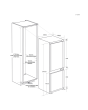 Haier HBW7518CTK Built In 70/30 Fridge Freezer