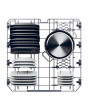 Haier XF 6B2M3BX-80 Silver Dishwasher 16 Settings