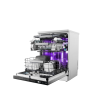 Haier XF 6B2M3BX-80 Silver Dishwasher 16 Settings