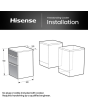Hisense HDCEC5C10B Double Oven Electric Cooker 50cm Black
