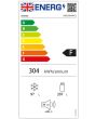 Hisense RB390N4WC1 Hisense 60 x 186cm S/Steel 60:40 NoFrost Fridge Freezer