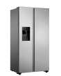 Hisense RS694N4TCF 91cm Frost Free PureFlat American Style Fridge Freezer - Stainless Steel