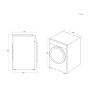 Hoover HLEV9DG-80 9kg Vented Tumble Dryer White