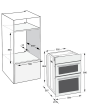 Hotpoint DIH82DIX Electric Double Oven 59.4cm Stainless Steel