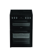 Hotpoint HDE6VDCASB1 50cm Double Oven Cooker Black