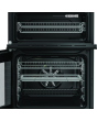 Hotpoint HDE6VDCASB1 50cm Double Oven Cooker Black
