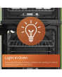 Hotpoint HDE6VDCASB1 50cm Double Oven Cooker Black