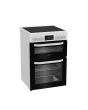 Hotpoint HDE6VDW 60cm Double Electric Ceramic Cooker
