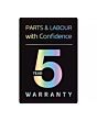 LG F4X1009NMK 9kg 1400 Spin Washing Machine - Slate Grey