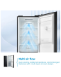 Midea MDRB379FGD30 60/40 No Frost Fridge Freezer Black