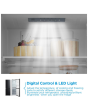 Midea MDRB379FGD30 60/40 No Frost Fridge Freezer Black