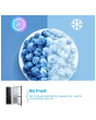 Midea MDRB379FGD30 60/40 No Frost Fridge Freezer Black