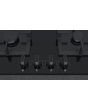 NEFF T26CA42S0 60cm Black Tempered Glass, 4 burner, Cast Iron supports, FlameSelect, LED display 