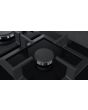 NEFF T26CA42S0 60cm Black Tempered Glass, 4 burner, Cast Iron supports, FlameSelect, LED display 