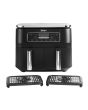 Ninja AF300UK Foodi AF300UK 7.6L Dual Zone Air Fryer and Dehydrator - Black