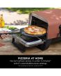 Ninja OO101UK Ninja Woodfire Outdoor Oven, Artisan Pizza Maker and BBQ Smoker - Terracotta/Steel