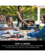 Ninja OO101UK Ninja Woodfire Outdoor Oven, Artisan Pizza Maker and BBQ Smoker - Terracotta/Steel
