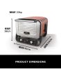 Ninja OO101UK Ninja Woodfire Outdoor Oven, Artisan Pizza Maker and BBQ Smoker - Terracotta/Steel