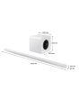 Samsung HW-S801D/XU 3.1.2ch Soundbar with Slimline Wireless Subwoofer - White