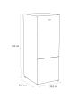 Sensis RFCMF0160EW 59.5cm Fridge Freezer - White