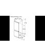 Siemens KI86NVFE0G 54.1cm 60/40 Built In Frost Free Fridge Freezer