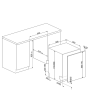 Smeg DIL331C Integrated Dishwasher 13 Place Settings