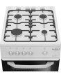 Zenith ZE501W 50cm Gas Single Oven with Gas Hob - White