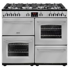 Belling 444411736  X110G 100cm Gas Rangecooker with Double Oven and Gas Hob - Silver