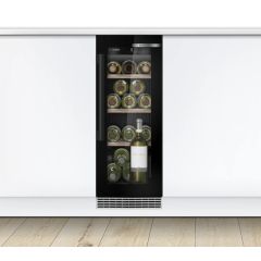 Bosch KUW20VHF0G 82X30 under counter wine cabinet with front recess to allow for plinth installation