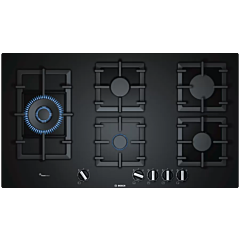 Bosch PPS9A6B90 Series 6 90cm Tempered Glass Gas Hob