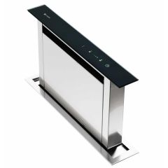 Caple DD606BK stainless steel and black glass, low profile, illuminated touch controls, W 575mm, **B