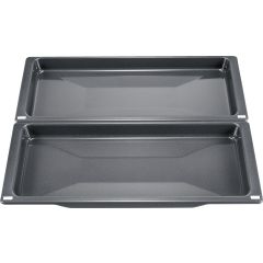 NEFF Z1650BE0 2 piece, half depth enamel pan set for New N70 + N90 Standard and Neff Collection Stea