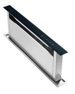 Caple DD911BK stainless steel and black glass, low profile, light, illuminated touch controls, W 875