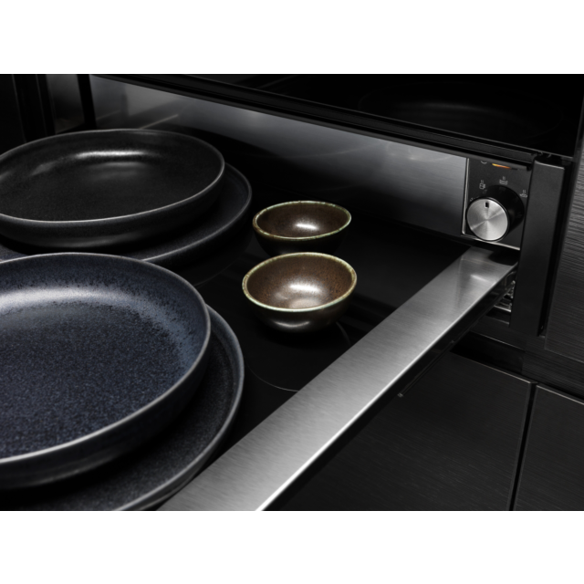 AEG KDE911424B 14cm Warming Drawer - Black Glass