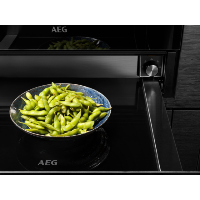 AEG KDE911424B 14cm Warming Drawer - Black Glass