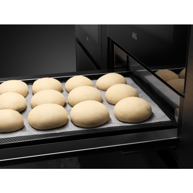 AEG KDE911424B 14cm Warming Drawer - Black Glass