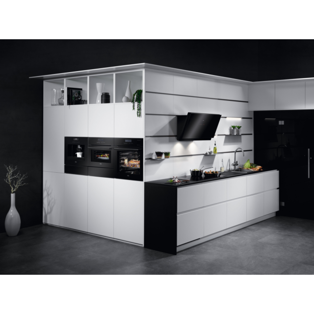 AEG KDE911424B 14cm Warming Drawer - Black Glass