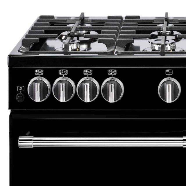 Belling Bel Farmhouse 110G Blk 110Cm 7 Burner Gas Hob Range Cooker
