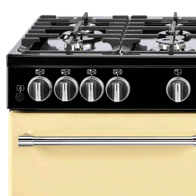 Belling 444411737 X90G 100cm Gas Rangecooker with Double Oven and Gas Hob - Cream