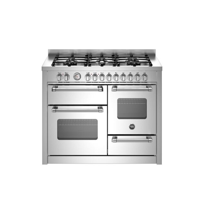 Bertazzoni UK Limited MAS116L3EXC Master 110cm Range Cooker XG Oven Dual Fuel Stainless Steel