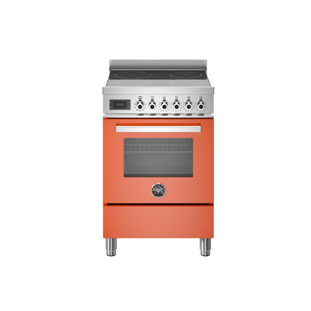 Bertazzoni UK Limited PRO64I1EART Professional 60cm Range Cooker Single Oven Induction Gloss Orange