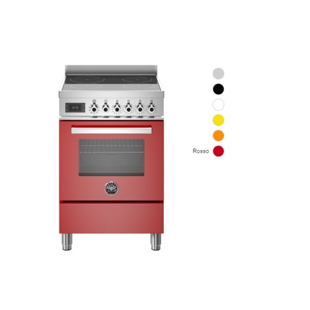 Bertazzoni UK Limited PRO64I1EART Professional 60cm Range Cooker Single Oven Induction Gloss Orange