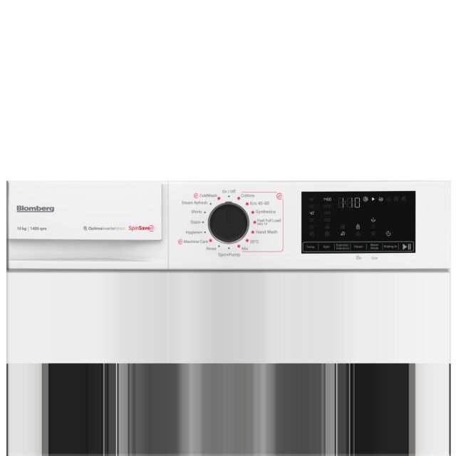 Blomberg LWA210461W 10kg 1400 spin RecycledTub Washing Machine - White