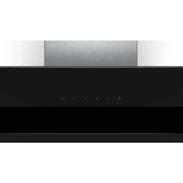 Bosch DWK67CM60B 60cm, Angled Glass Wall Hood, Touch Control, LED Lights. Optional Chimless Standard