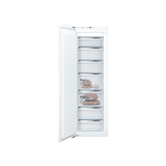 Bosch GIN81AEF0G 55.8cm Built In Tall Freezer - White - Frost Free
