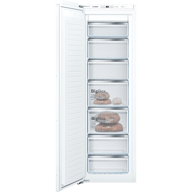 Bosch GIN81AEF0G 55.8cm Built In Tall Freezer - White - Frost Free