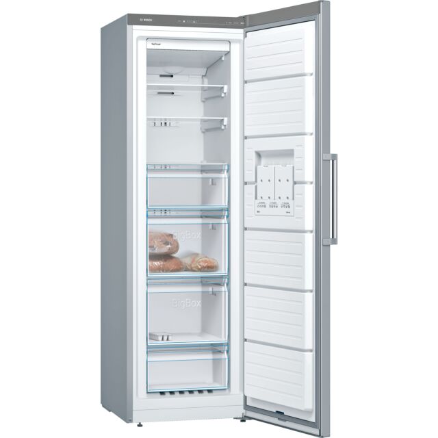 Bosch GSN36VLFPG 186x60 NoFrost Upright Freezer, 7 Compartments including 2 BigBox and EasyAccess Sh