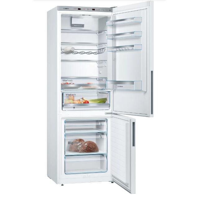Bosch KGE49VW4AG-X 70 x 201cm 70:30 White Low Frost Fridge Freezer
